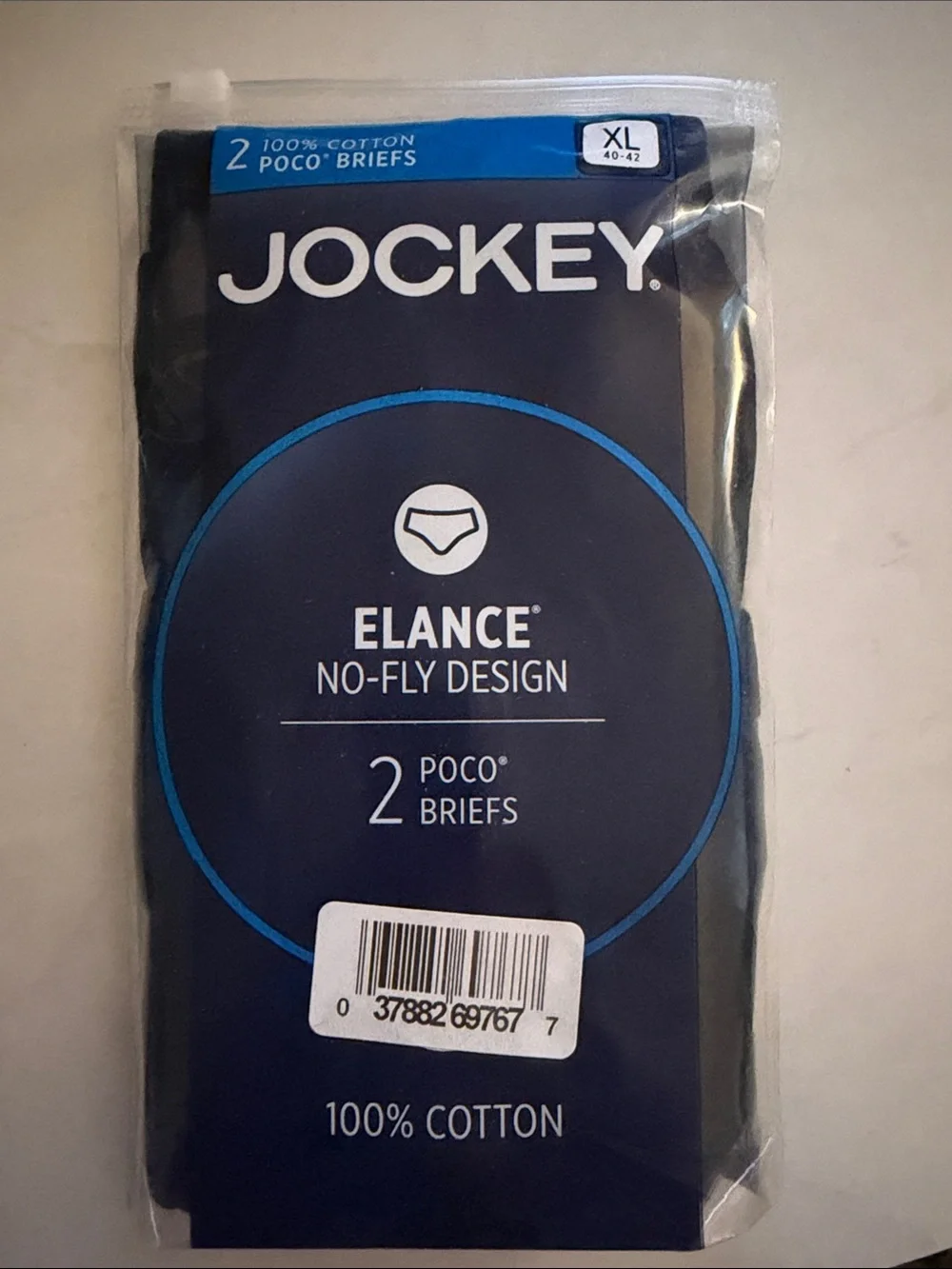 Jockey Black Elance No-Fly Briefs - 2 Pack